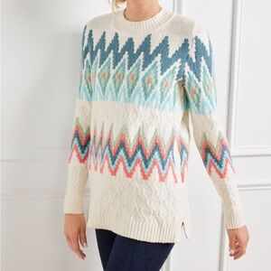 Talbots zig zag sweater XL